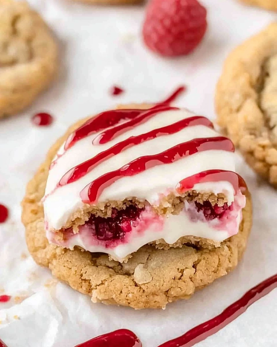 The best Crumbl Raspberry Cheesecake Cookies EVER!
