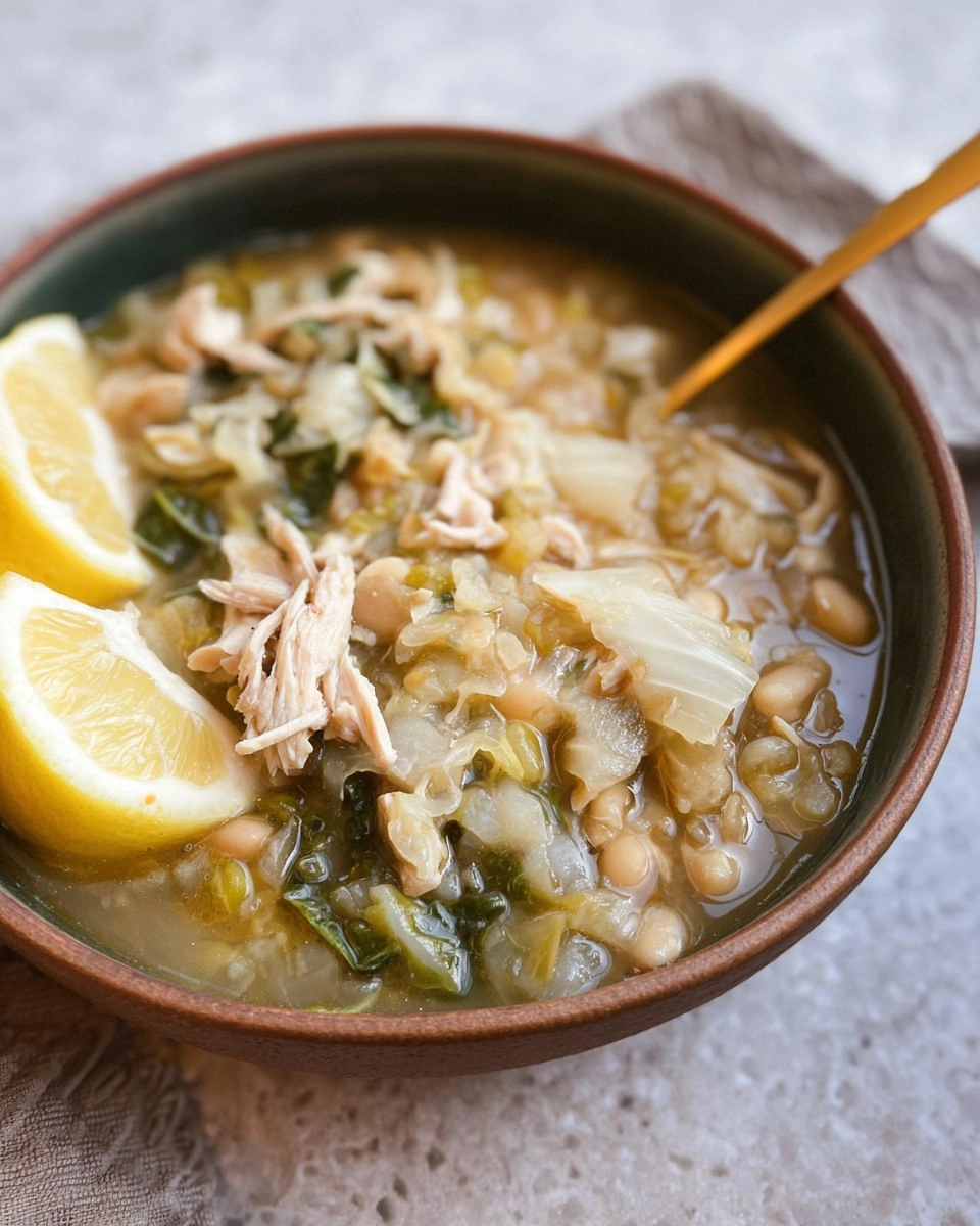 Top Chicken Cabbage and White Bean Soup