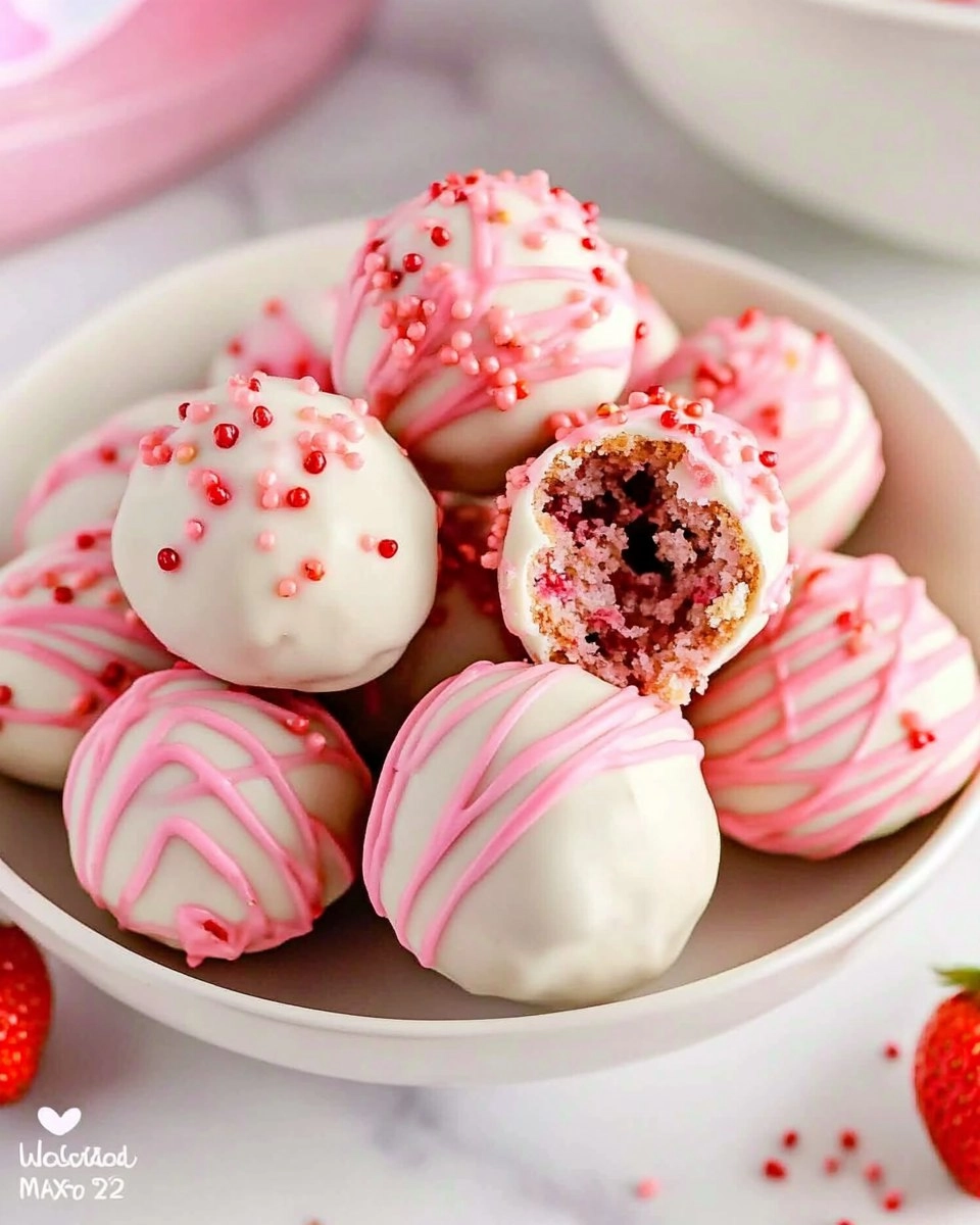 Valentine Strawberry Cake Truffles 102 Valentine Strawberry Cake Truffles
