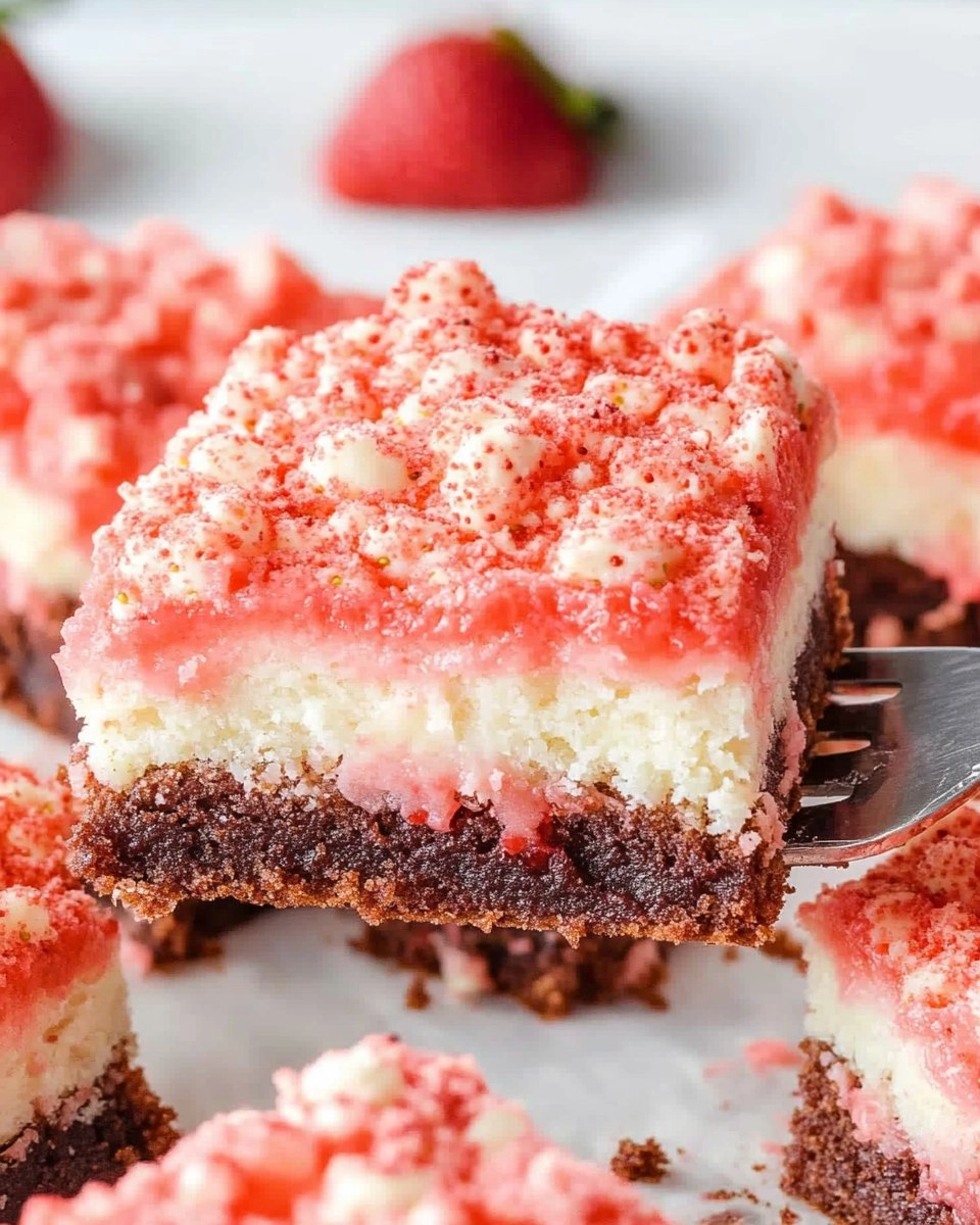 Valentine Strawberry Shortcake Brownies 115 Valentine Strawberry Shortcake Brownies