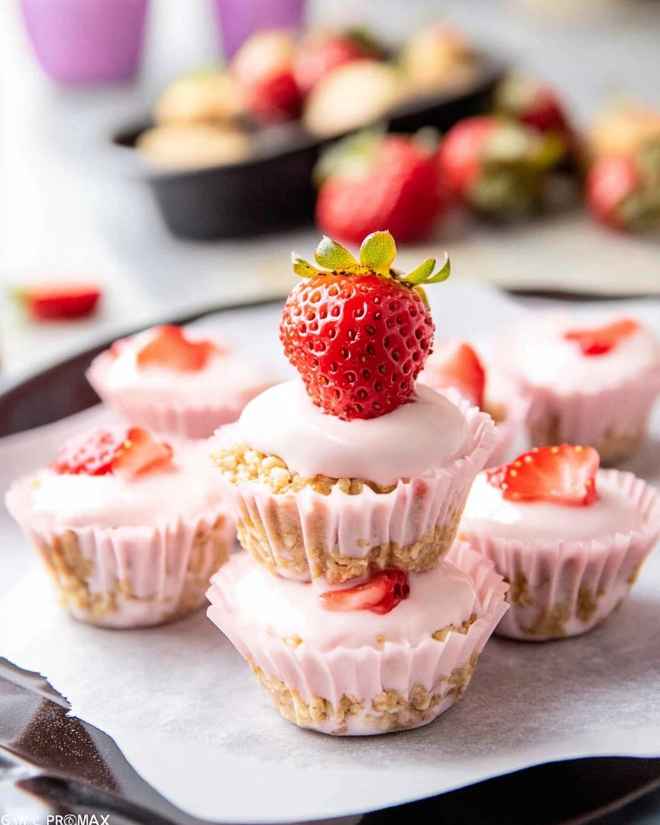 Valentine strawberry yogurt bites 77 Valentine strawberry yogurt bites