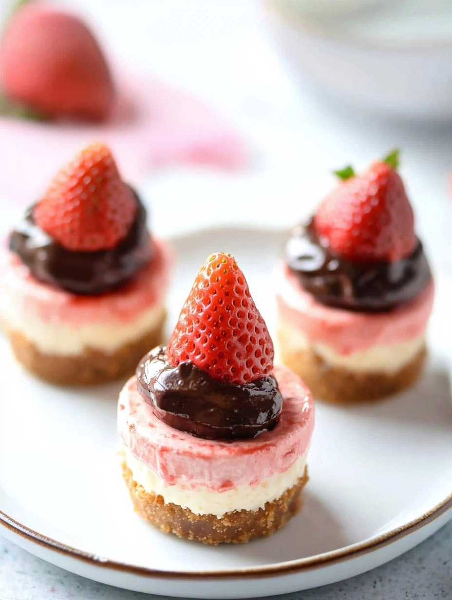 Valentine’s Day Chocolate Strawberry Mini Cheesecakes 91 Valentine’s Day Chocolate Strawberry Mini Cheesecakes