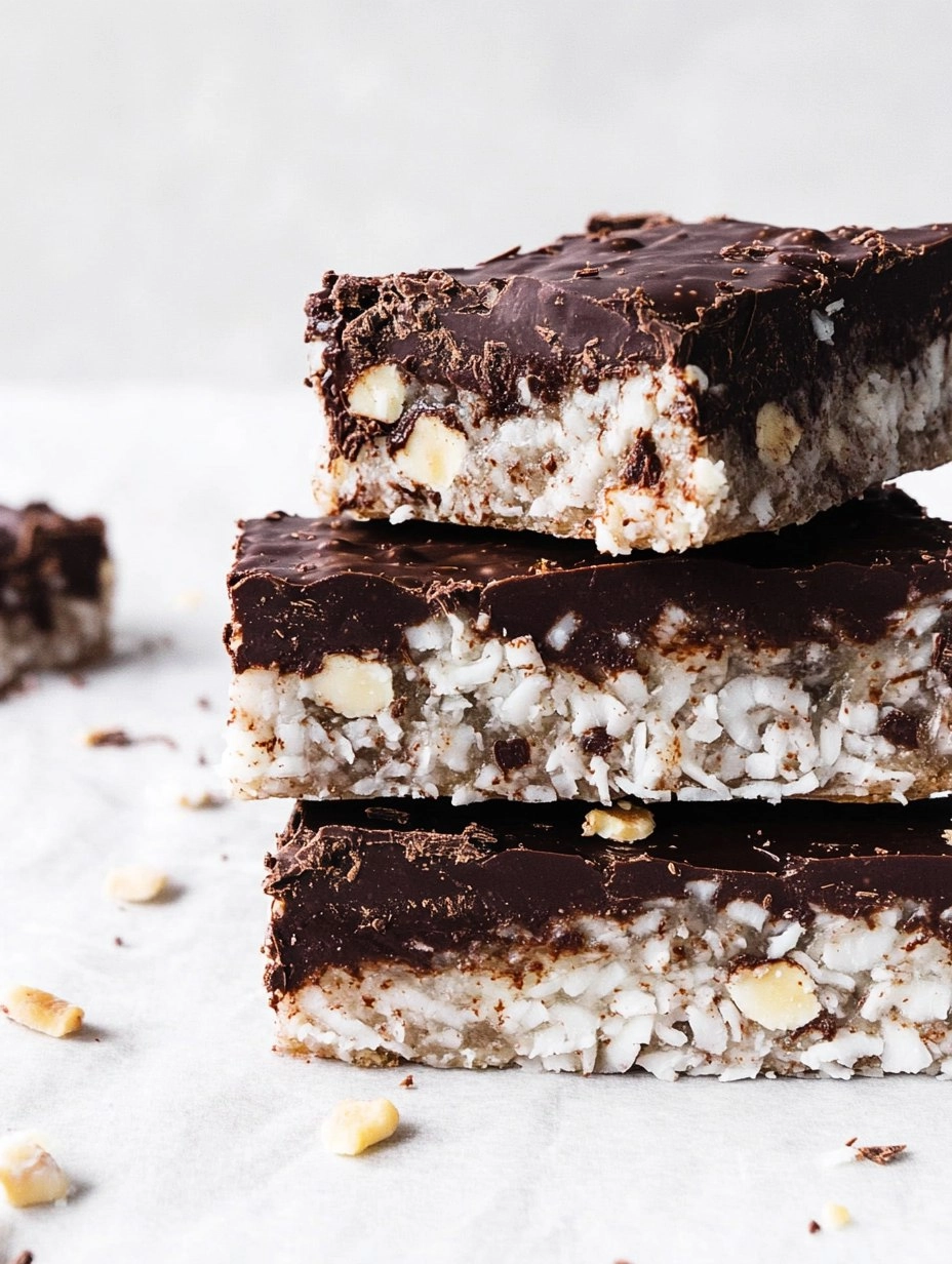 Valentine’s Day  Coconut-Chocolate Keto Bars