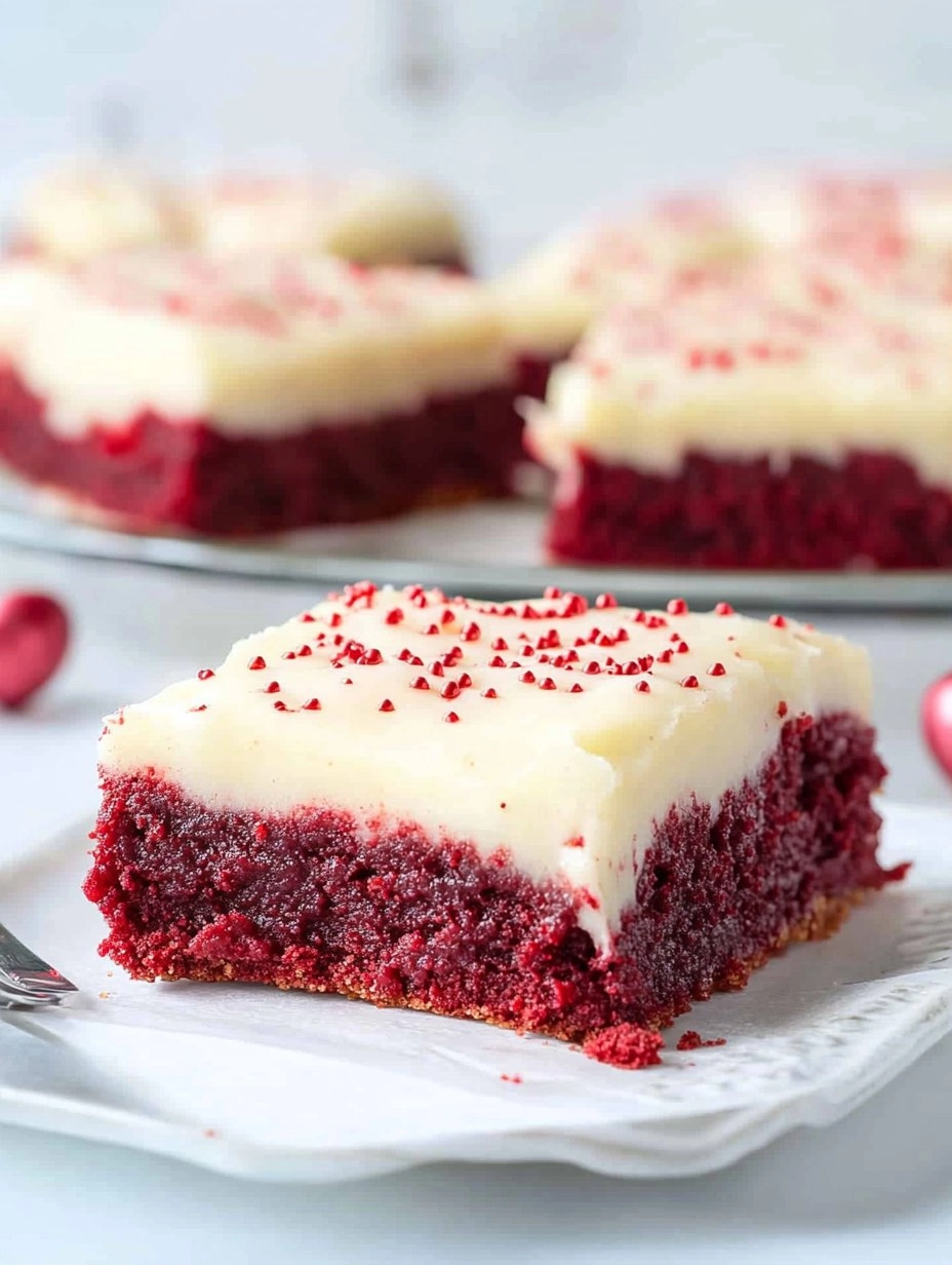 Valentine's Day Red Velvet Cookie Bars 141 Valentine's Day Red Velvet Cookie Bars