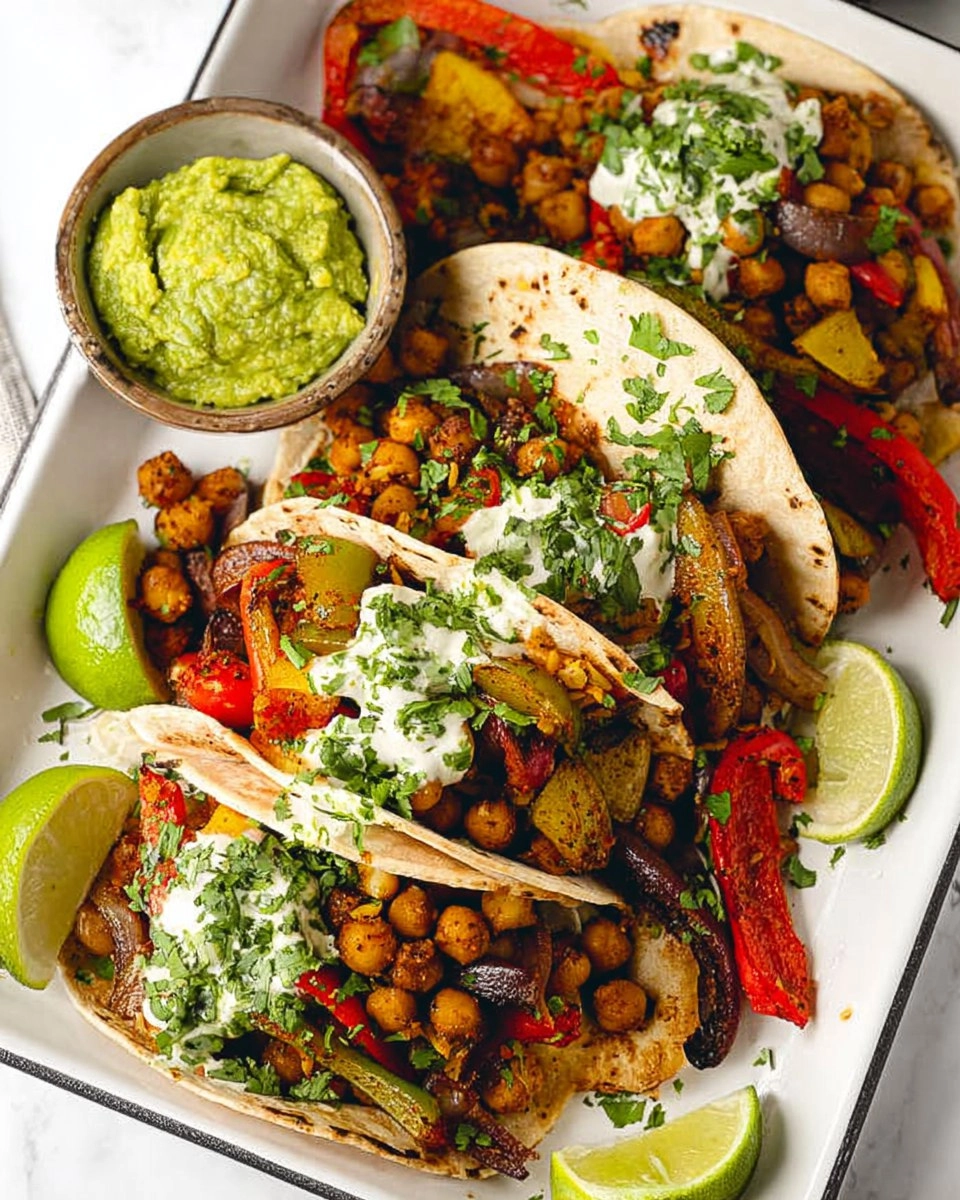 Vegan Sheet Pan Chickpea Fajitas