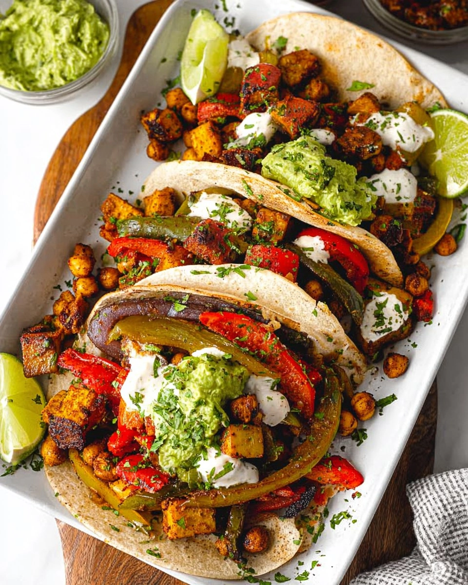 Vegan Sheet Pan Chickpea Fajitas