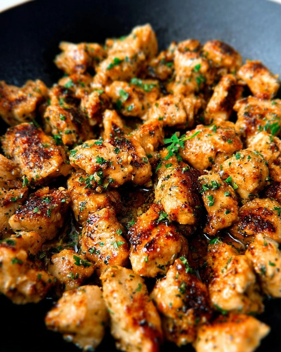 15-Minute Garlic Butter Chicken Bites | Easy One-Pan Recipe