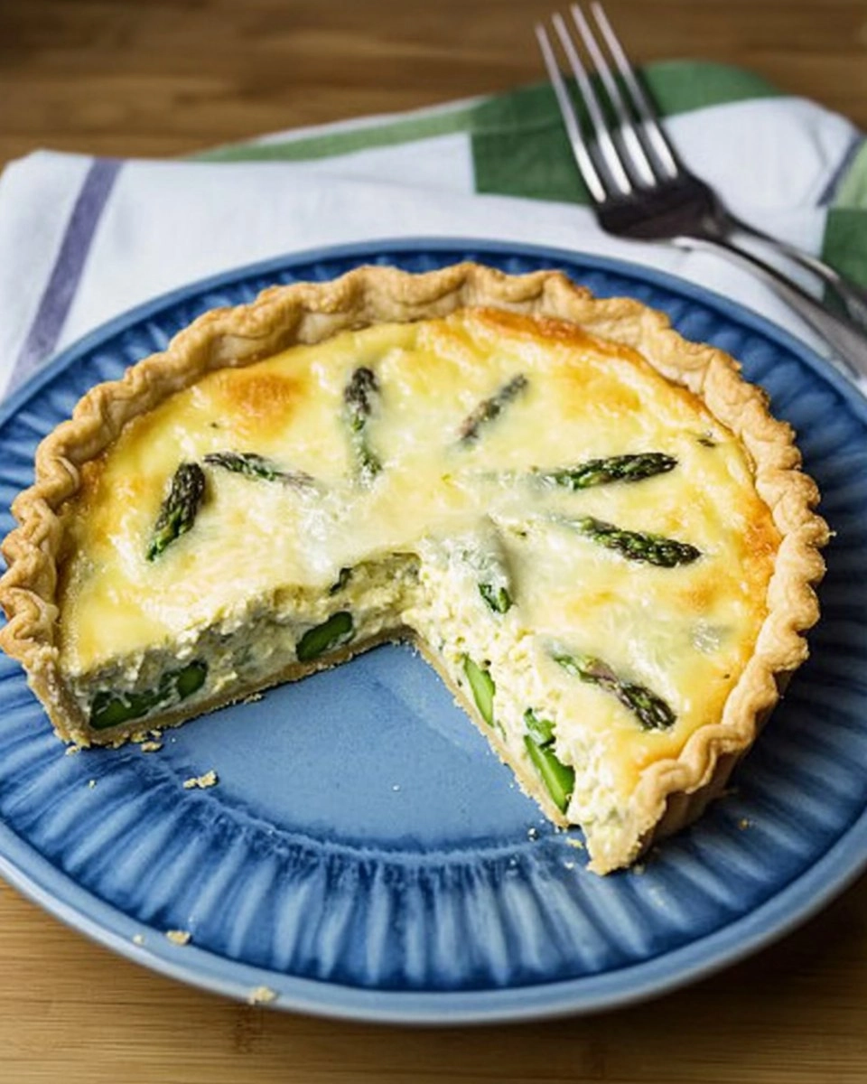 Asparagus and Gruyere Quiche | Easy Spring Breakfast