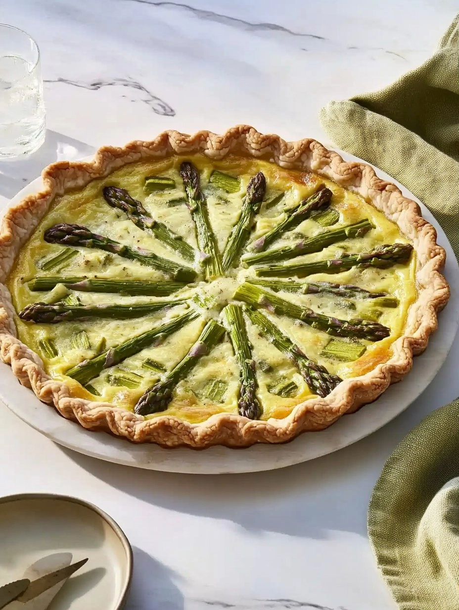 Asparagus and Gruyere Quiche | Easy Spring Breakfast