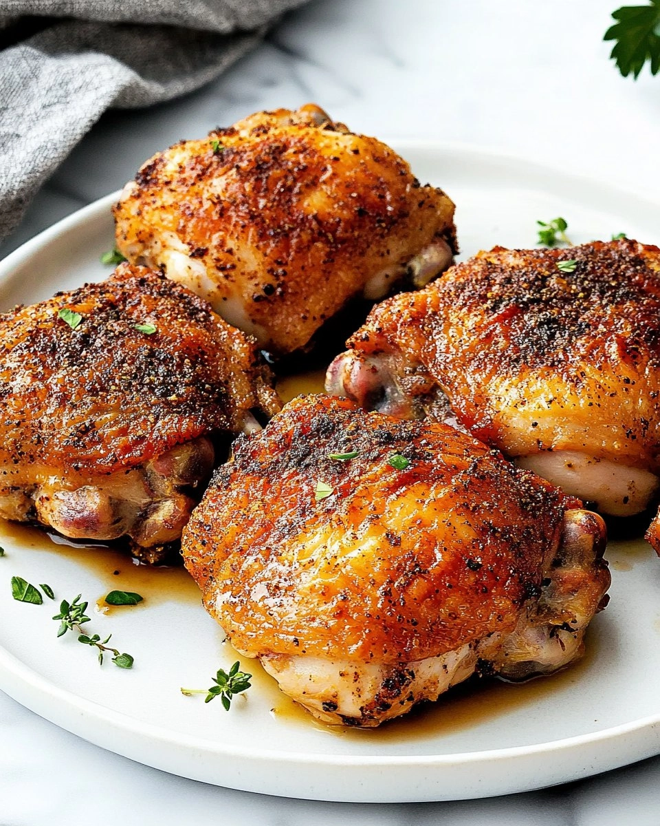 Baked Chicken Thighs | Juicy Oven-Roasted Chicken