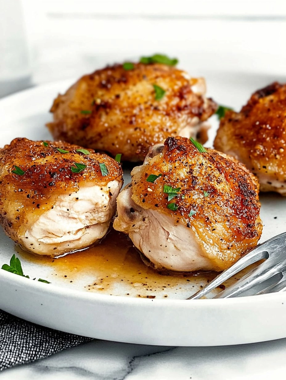 Baked Chicken Thighs | Juicy Oven-Roasted Chicken
