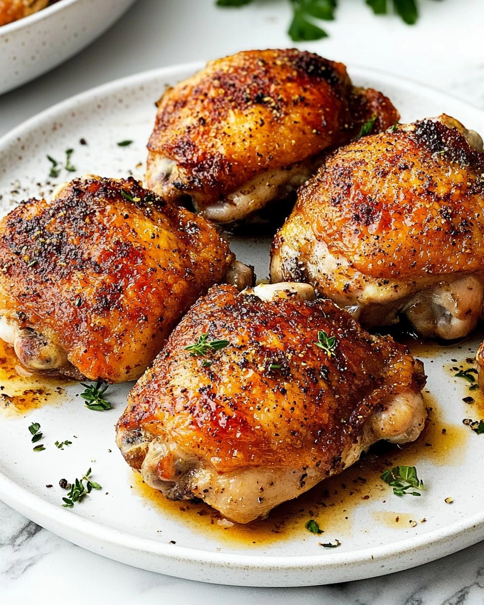 Baked Chicken Thighs | Juicy Oven-Roasted Chicken
