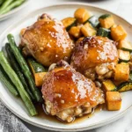 Baked Honey Garlic Chicken Thighs with Veggies 118 Baked-Honey-Garlic-Chicken-Thighs-with-Veggies-Recipe