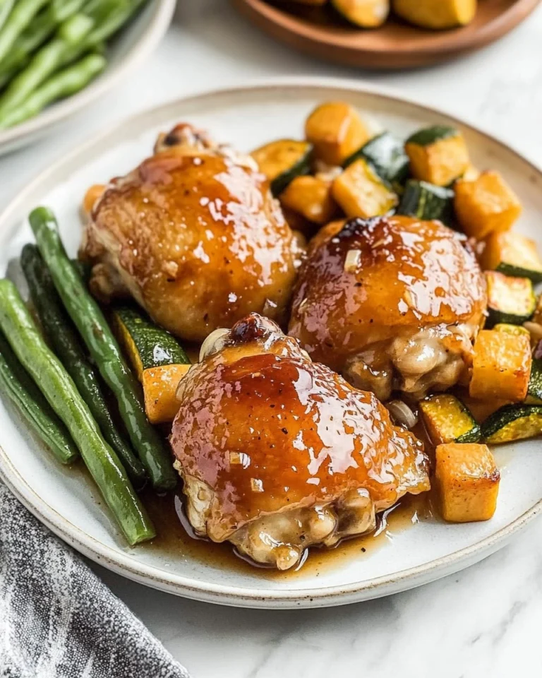 Baked-Honey-Garlic-Chicken-Thighs-with-Veggies-Recipe