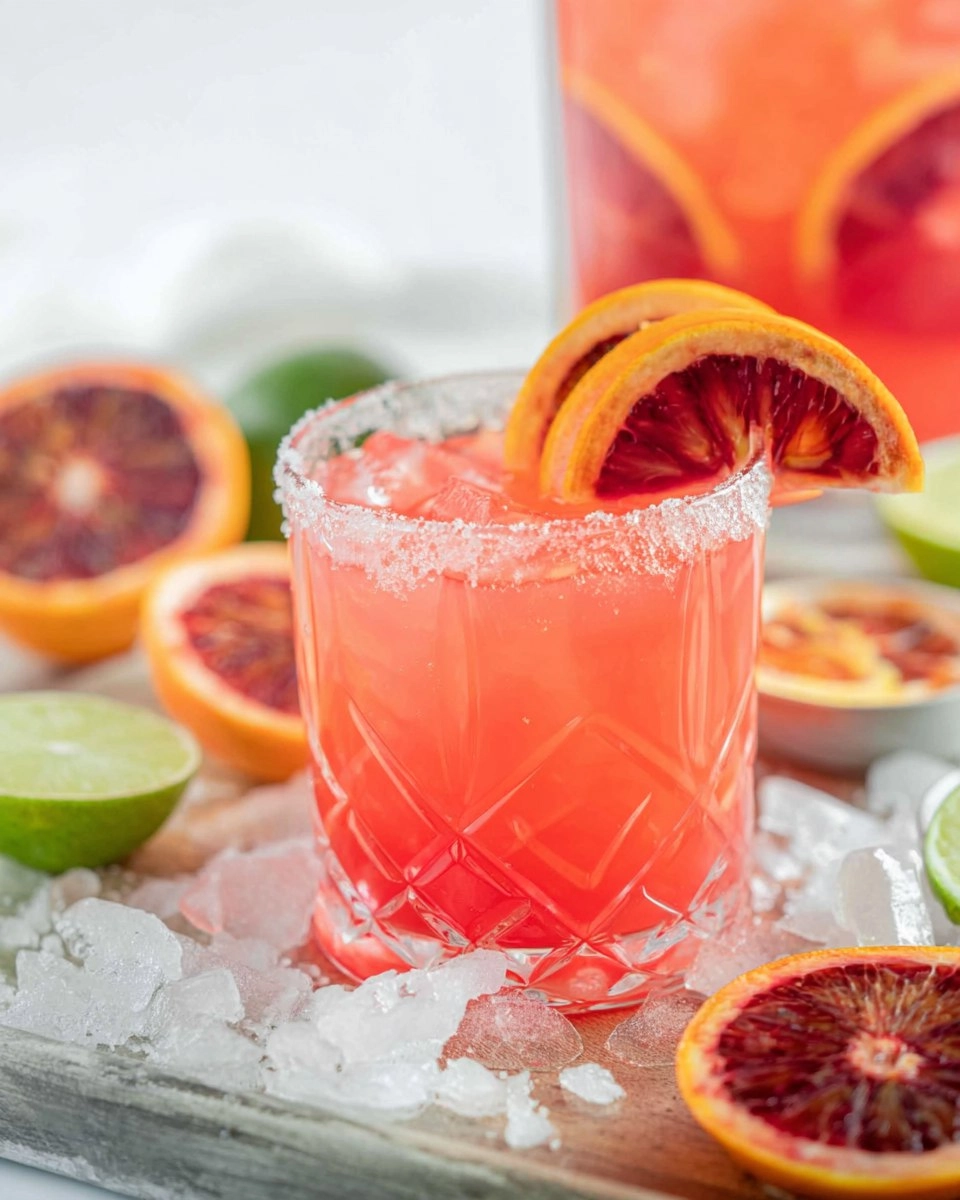 Blood Orange Margarita Pitcher (Easy Big-Batch Citrus Cocktail)