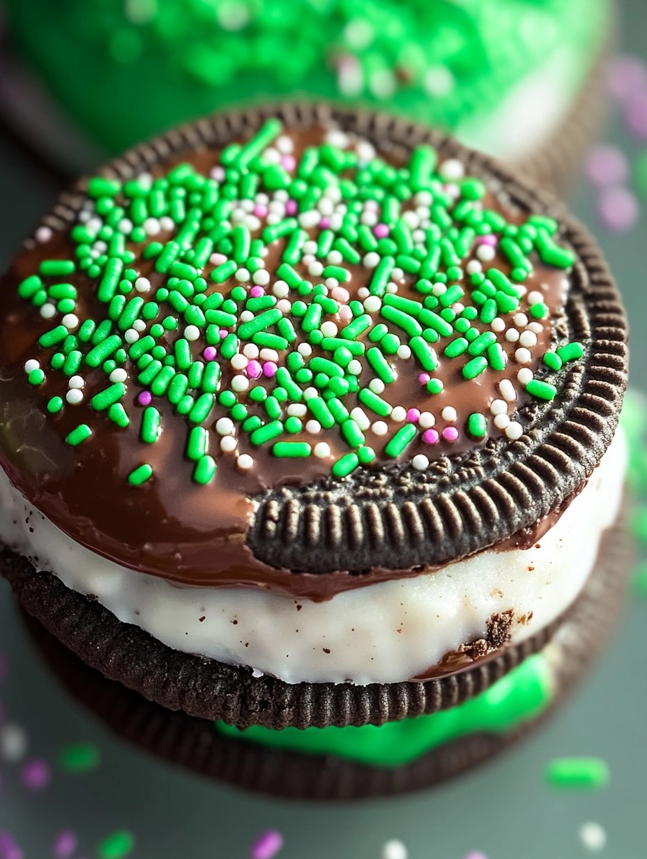 Chocolate Dipped Oreos with Sprinkles