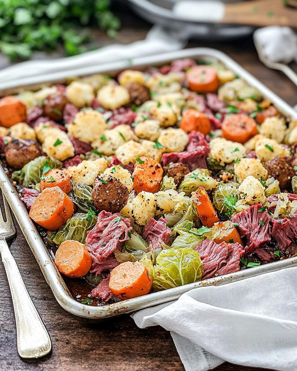 Corned Beef & Cabbage Sheet-Pan Dinner (No Boiling Pot Required)