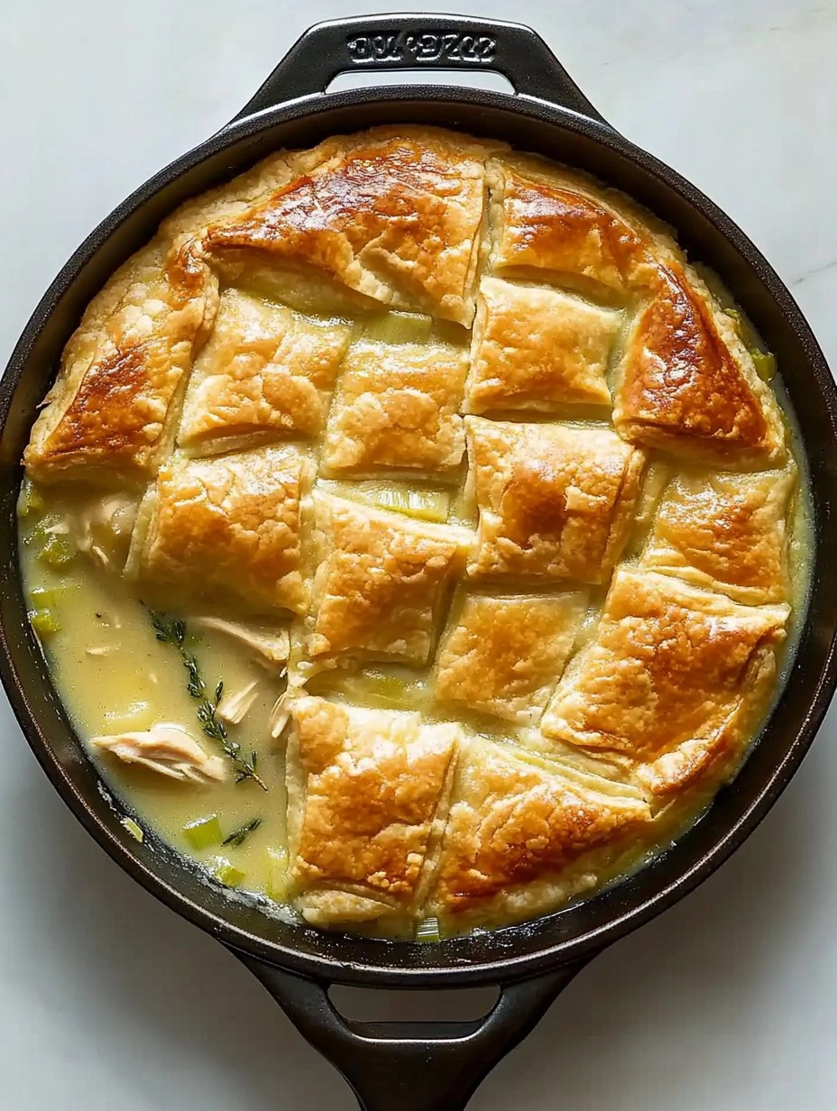 Cozy Chicken Pot Pie with Leeks & Thyme (Skillet Version) 136 Cozy Chicken Pot Pie with Leeks & Thyme (Skillet Version)