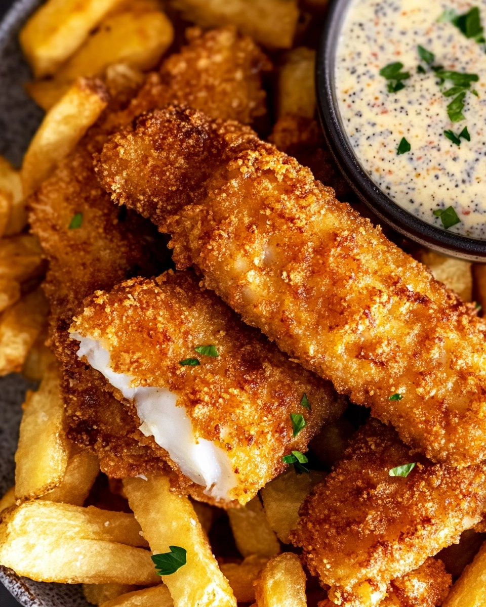 Crispy Baked Fish & Chips with Tartar Sauce