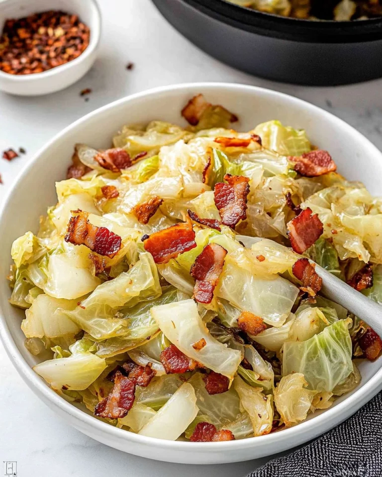 Crispy-Pan-Fried-Cabbage-with-Bacon-Onions-Recipe