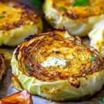 Crispy-Roasted-Parmesan-Cabbage-Steaks-with-Garlic-Herb-Butter-Recipe