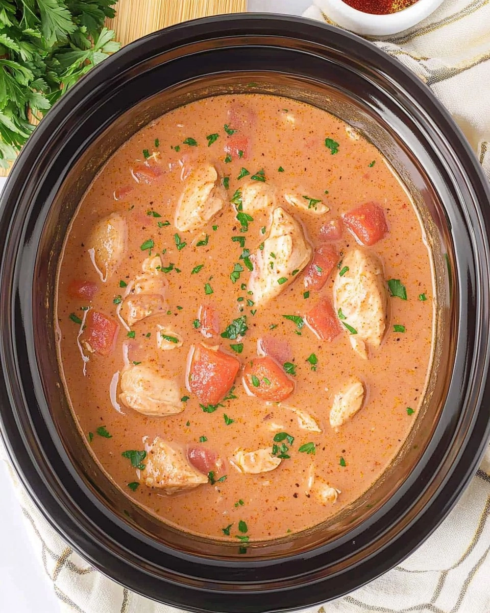 Crockpot Chicken Paprikash