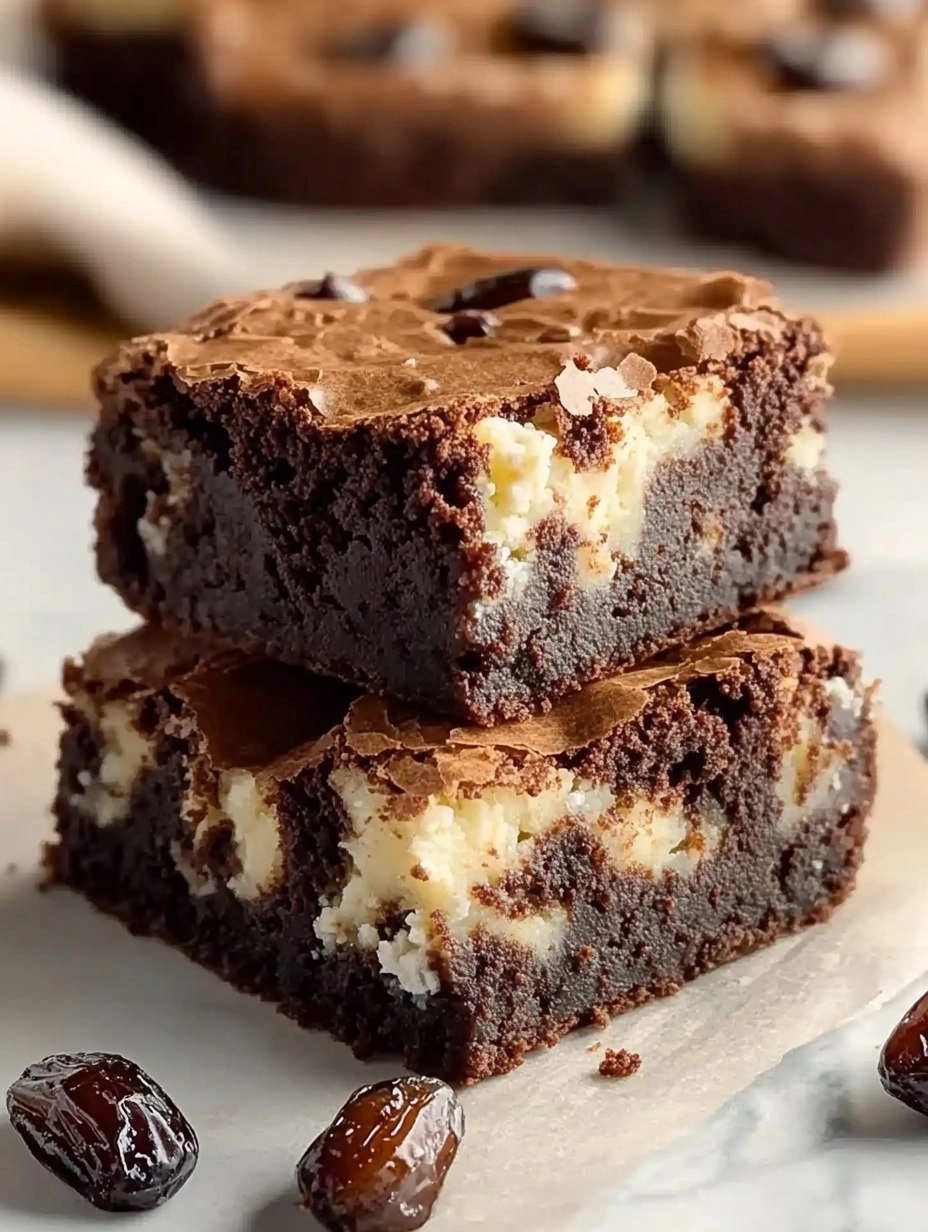 Decadent Cottage Cheese Date Brownies