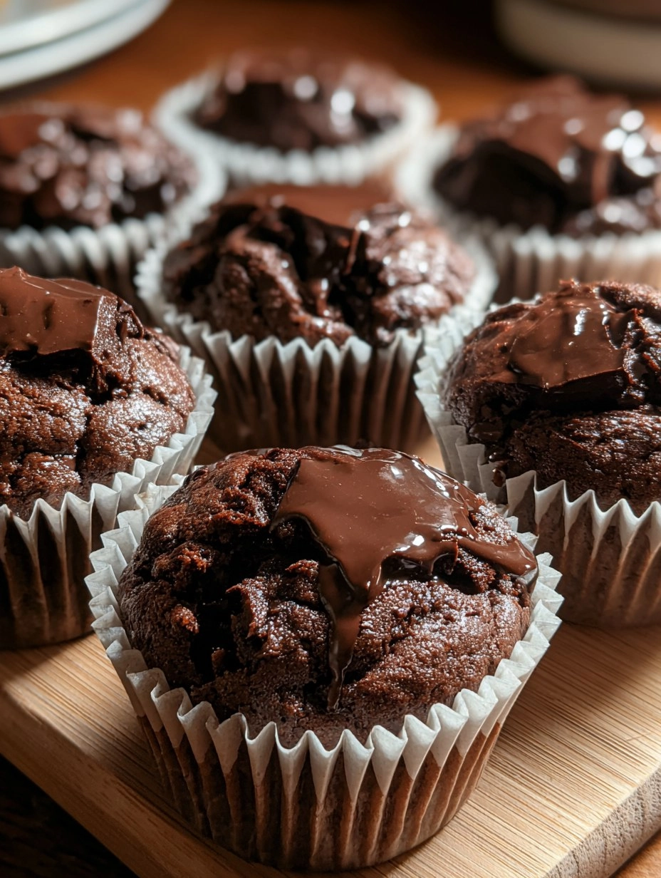 Easy Double Chocolate Muffins