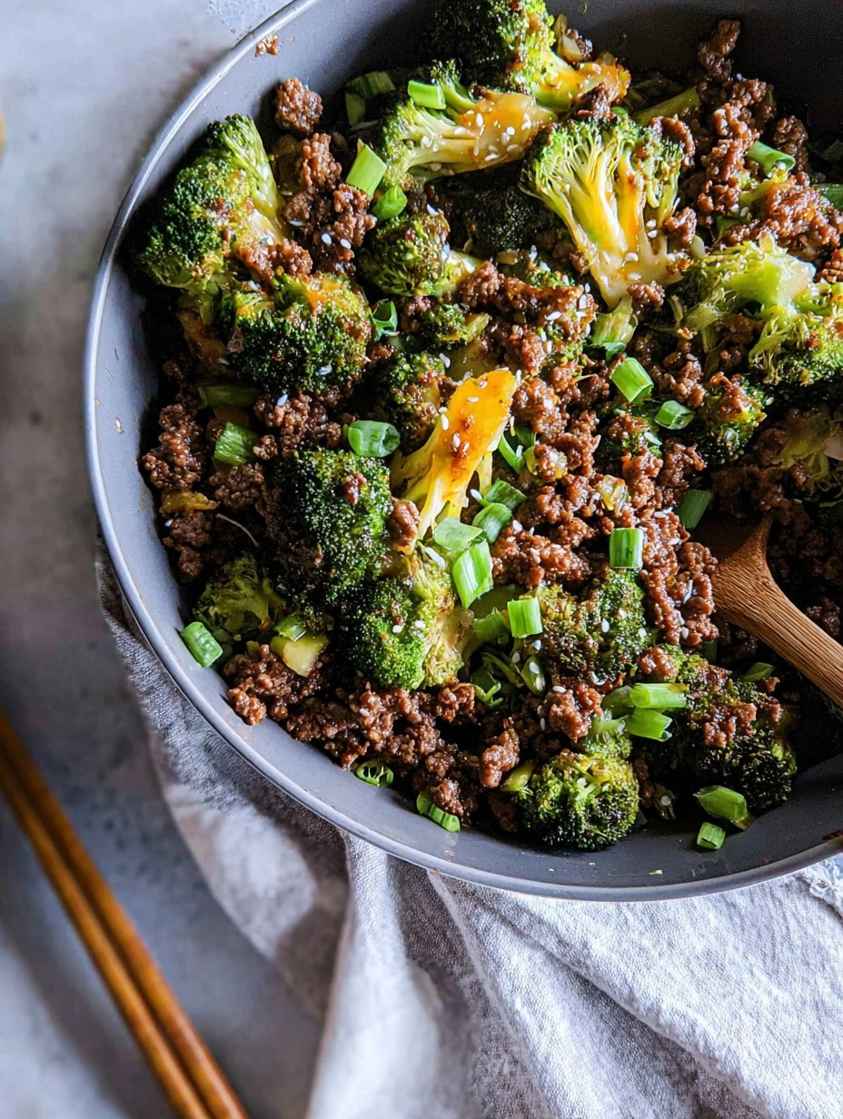 Easy Ground Beef and Broccoli 111 Easy Ground Beef and Broccoli