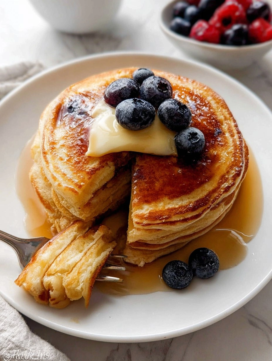 Fluffy Buttermilk Pancakes (Base Recipe for Any Topping)