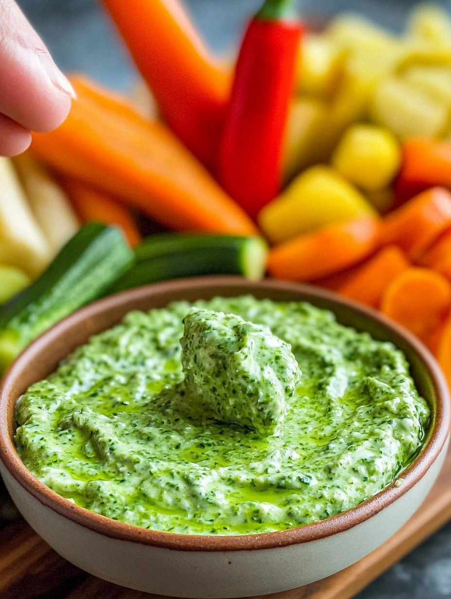 Green Goddess Yogurt Dip with Veggie Platter