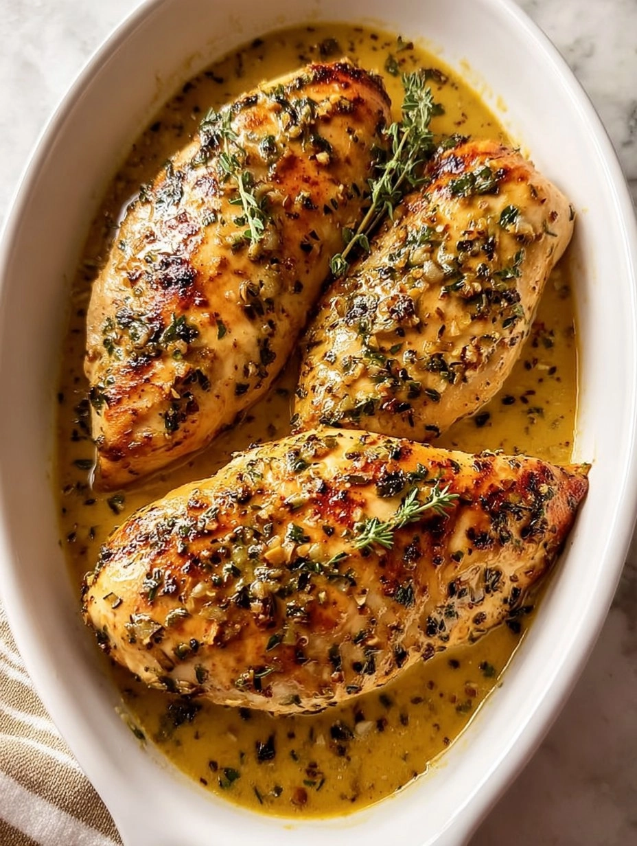 Honey Dijon Garlic Chicken Breasts Recipe | Easy Dinner idea
