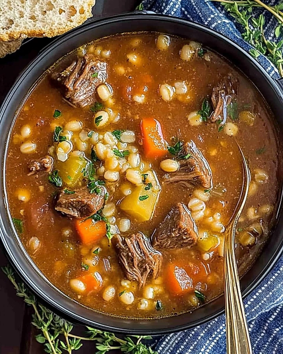 Instant Pot Beef & Barley Soup (Hearty and Freezer-Friendly)