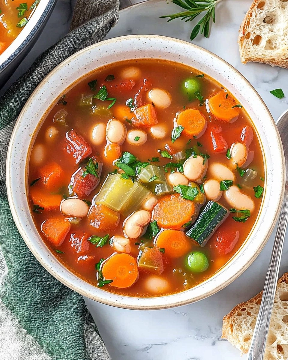 Minestrone Soup | Easy Vegetable and Bean Soup