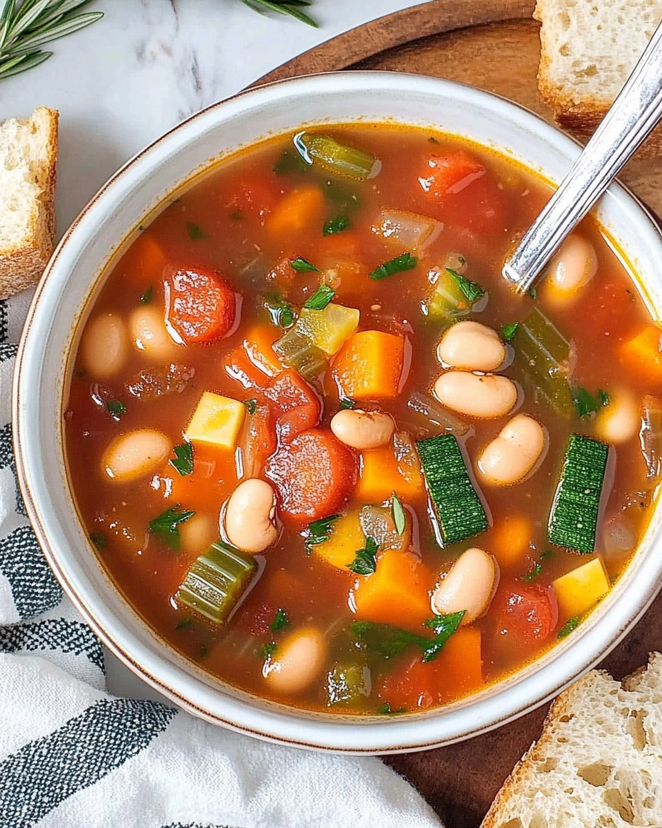 Minestrone Soup | Easy Vegetable and Bean Soup