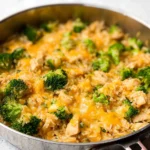 One-Pan-Cheesy-Chicken-Broccoli-and-Rice-Recipe