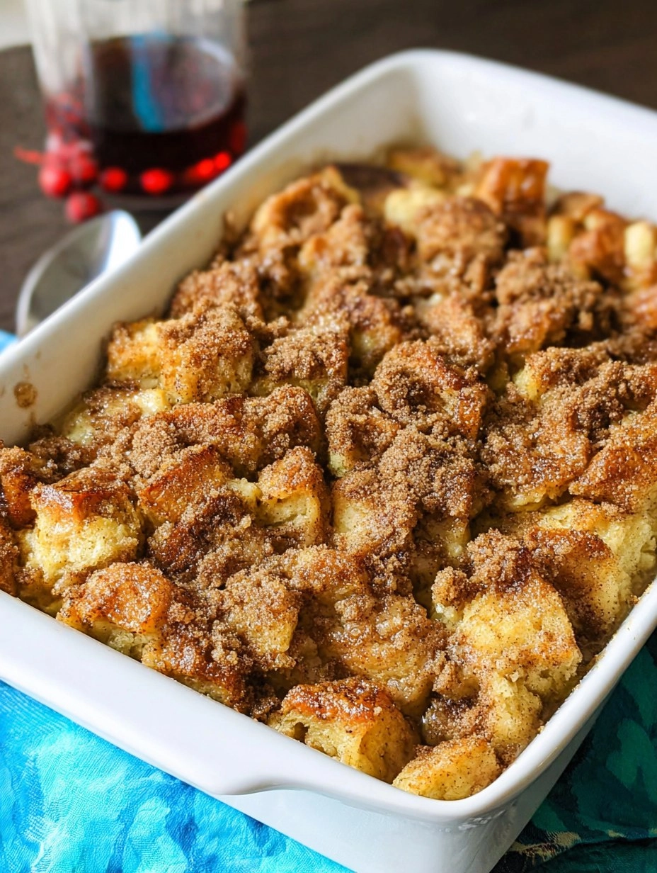 Overnight French Toast Casserole with Cinnamon Streusel