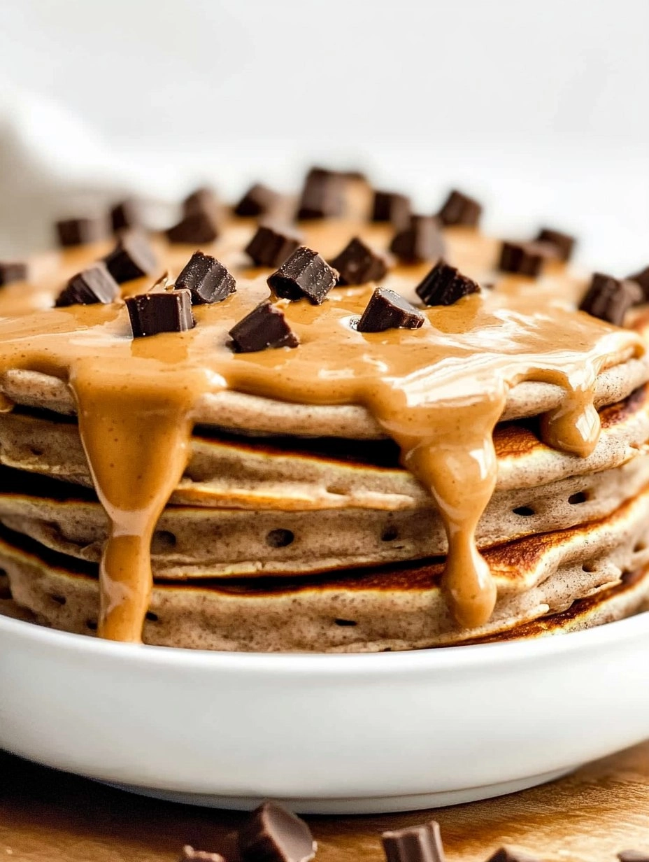 Peanut Butter Cup Protein Pancake Bowl 101 Peanut Butter Cup Protein Pancake Bowl