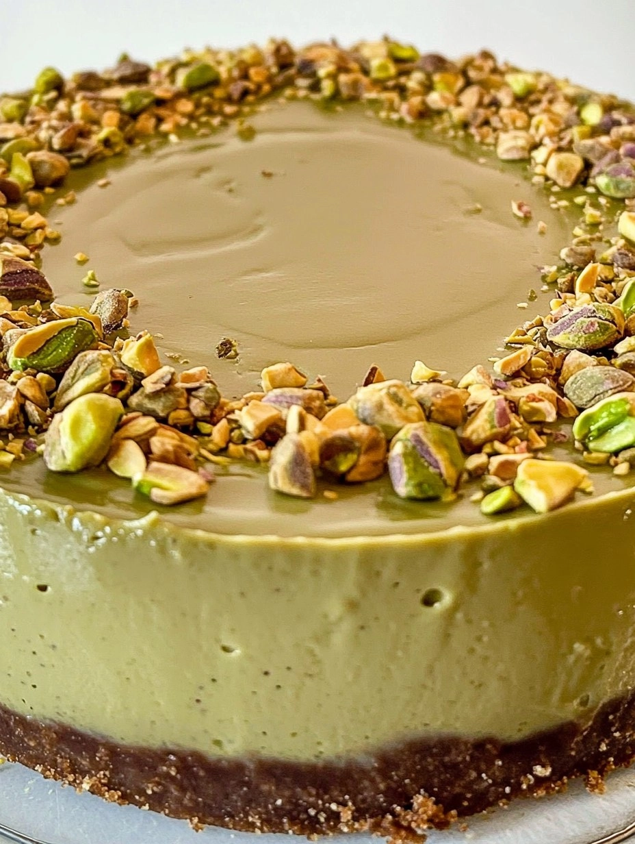 Pistachio Cheesecake | Easy No-Bake Green Dessert