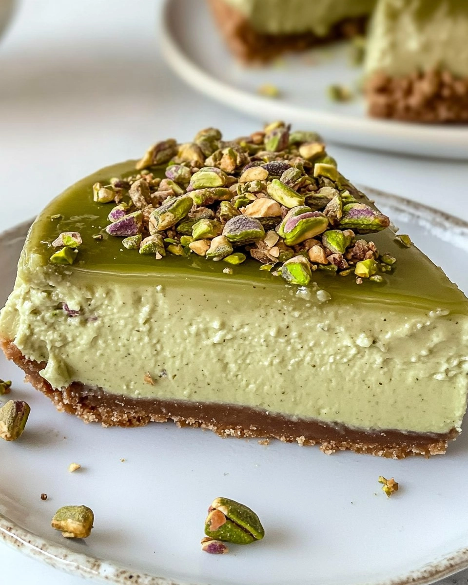 Pistachio Cheesecake | Easy No-Bake Green Dessert