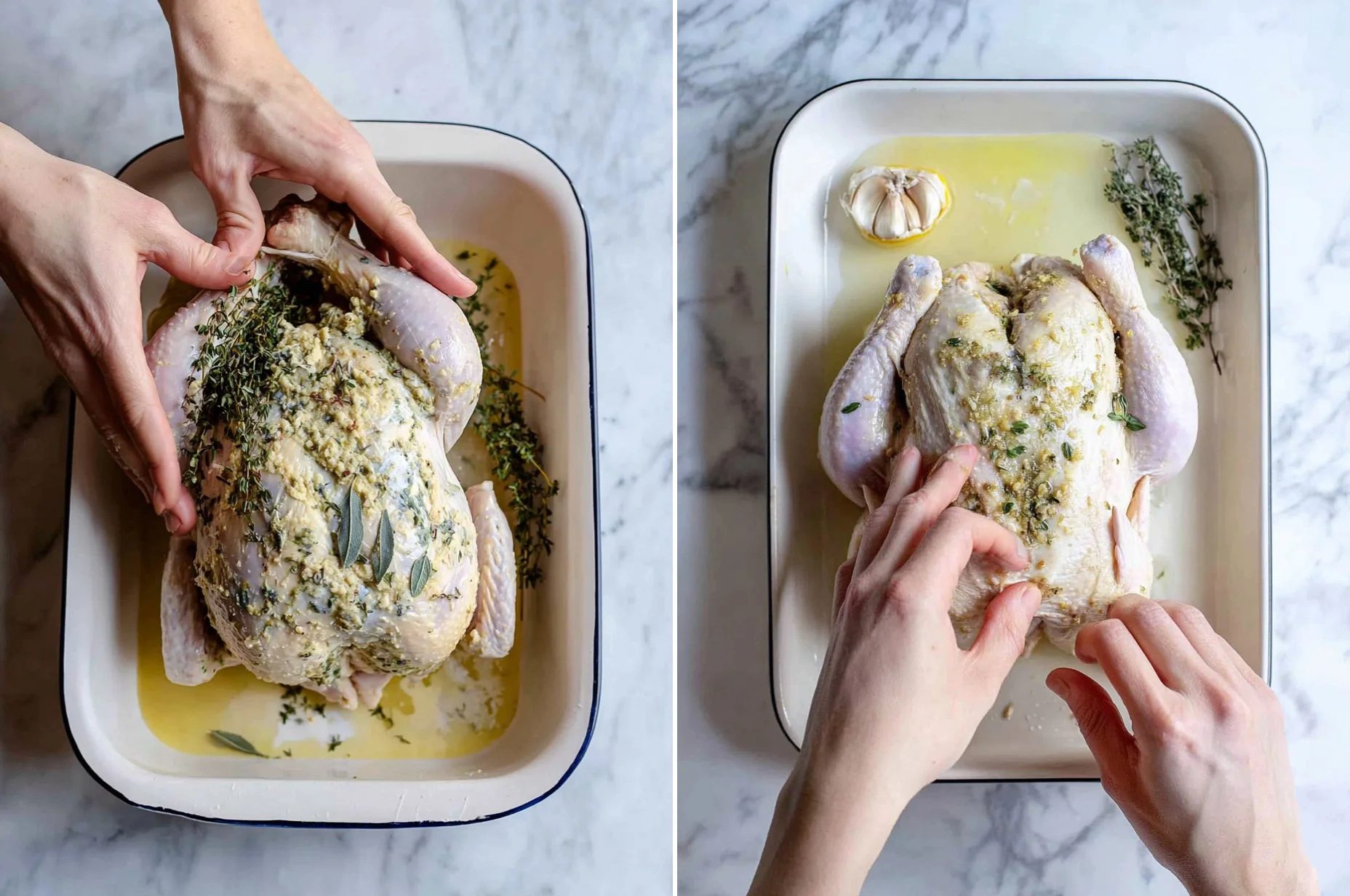 Roasted Garlic & Herb Whole Chicken (Sunday Dinner)