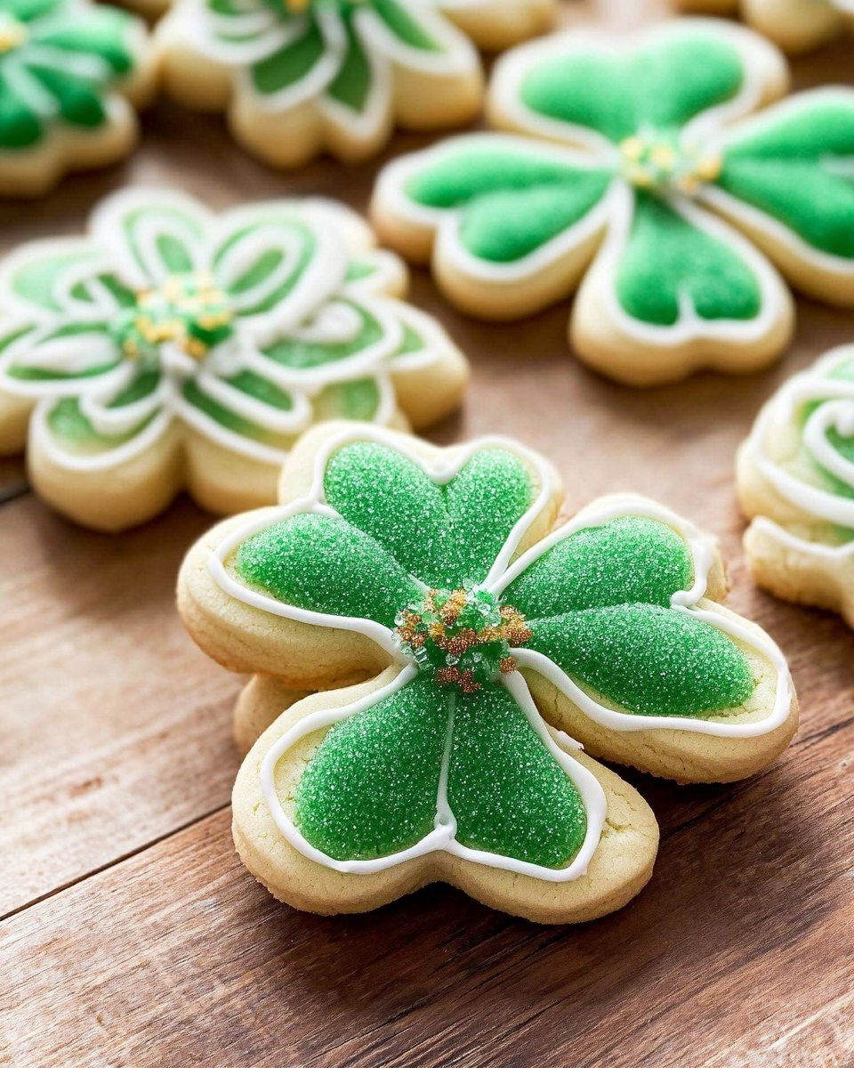Shamrock Sugar Cookies | Decorated St Patrick's Day Cookies