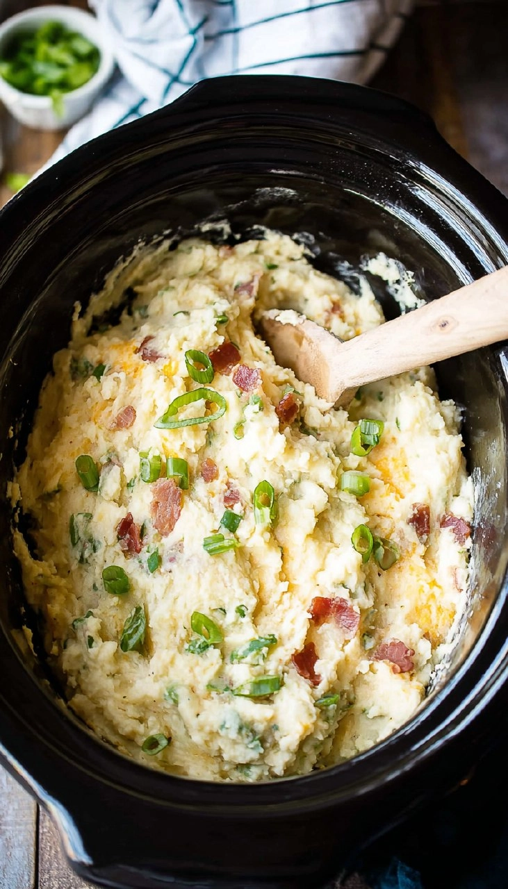 Slow Cooker Colcannon Potatoes | Easy Crockpot Dinner 