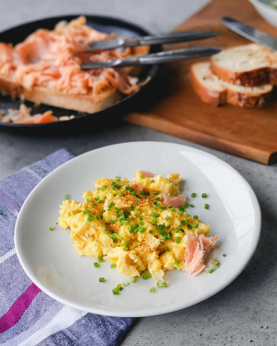 Soft Scrambled Eggs with Smoked Salmon & Chives (Toast or Bagel) 67 Soft Scrambled Eggs with Smoked Salmon & Chives (Toast or Bagel)