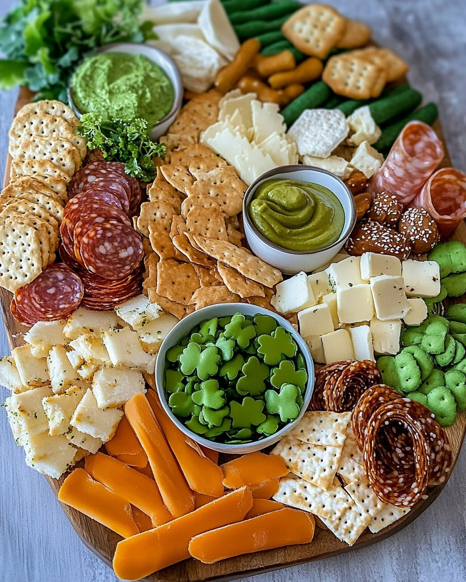 St Patrick's Day Charcuterie Board | Easy Snack Platter