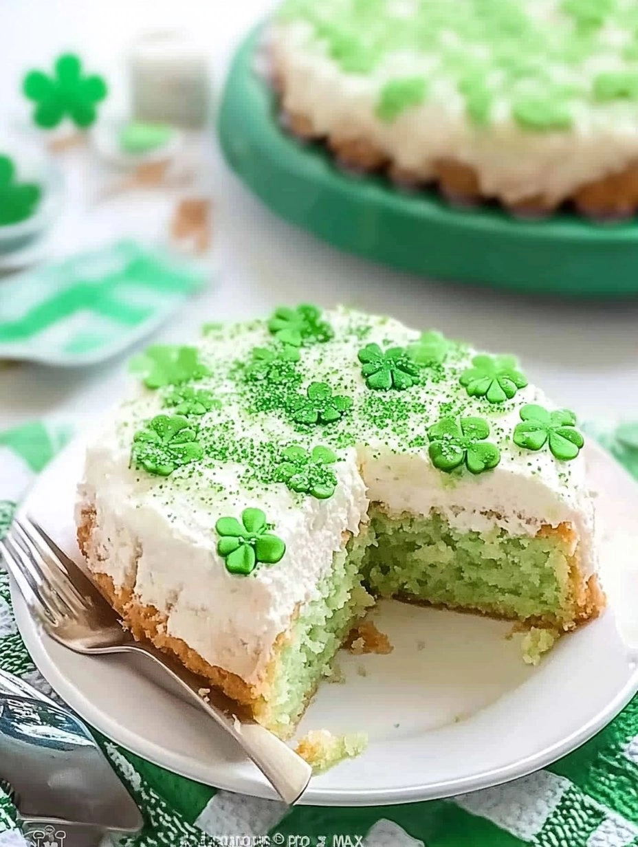 St. Patricks Day Lime Poke Cake 136 St. Patricks Day Lime Poke Cake